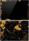 Black and Gold Scattered Marble Surface Pro 4 Skin
